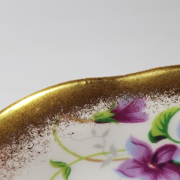 Royal Standard Teacup and Saucer Purple Violets Vintage - Picture 11 of 11